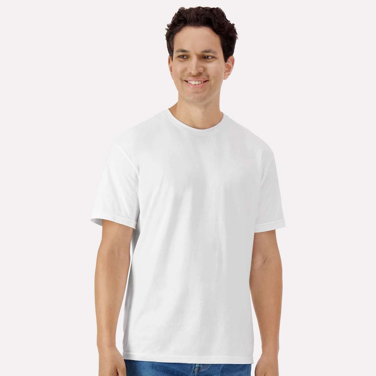 Blank tee, unprinted, ready for your own press