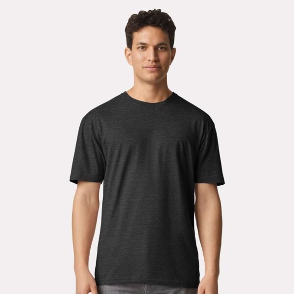 Gildan 3000 Heavy Cotton Tee — Blank — Heather Dark Grey