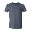 Gildan 64000 Softstyle Tee — Blank — Heather Navy
