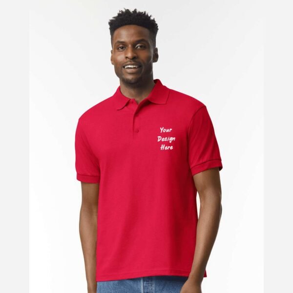 Gildan 8800 DryBlend Jersey Polo — Custom Printed