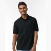 Gildan 8800 DryBlend Jersey Polo — Blank — Black