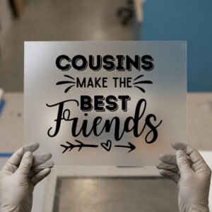 Cousins Make Best Friends — DTF transfer, dark ink Cousins Make the Best Friends