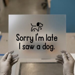 Sorry I'm Late, I Saw a Dog