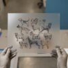 Dog Breeds Sketch — DTF transfer, dark ink Dog Breeds — Pen and Ink
