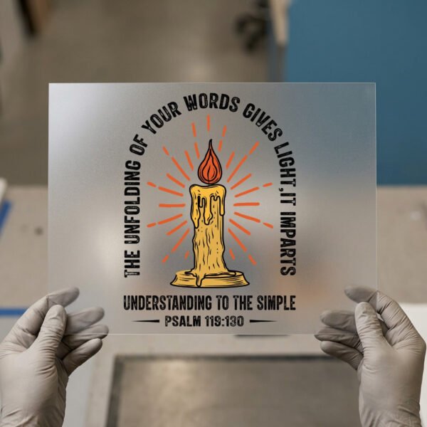 Psalm 119:130 Candle
