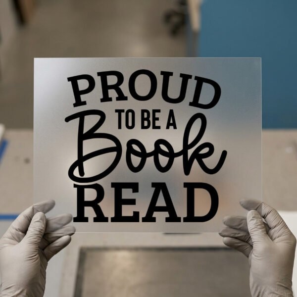 Proud to Be a Book Read — DTF transfer, dark ink Proud to Be a Book Read