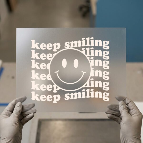 Keep Smiling — Stacked Smiley