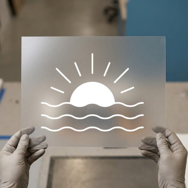 Sunset & Waves — Line Mark