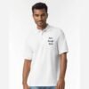 Gildan 8800 DryBlend Jersey Polo — Custom Printed — White